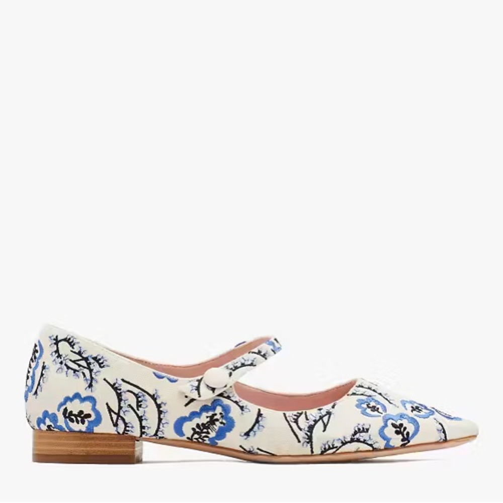 NIB Kate Spade Par Picnic Floral flats - Picture 3 of 6